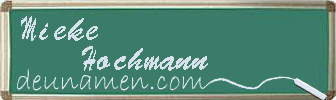 Mieke Hochmann Visitenkarte